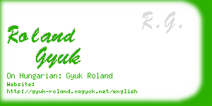 roland gyuk business card